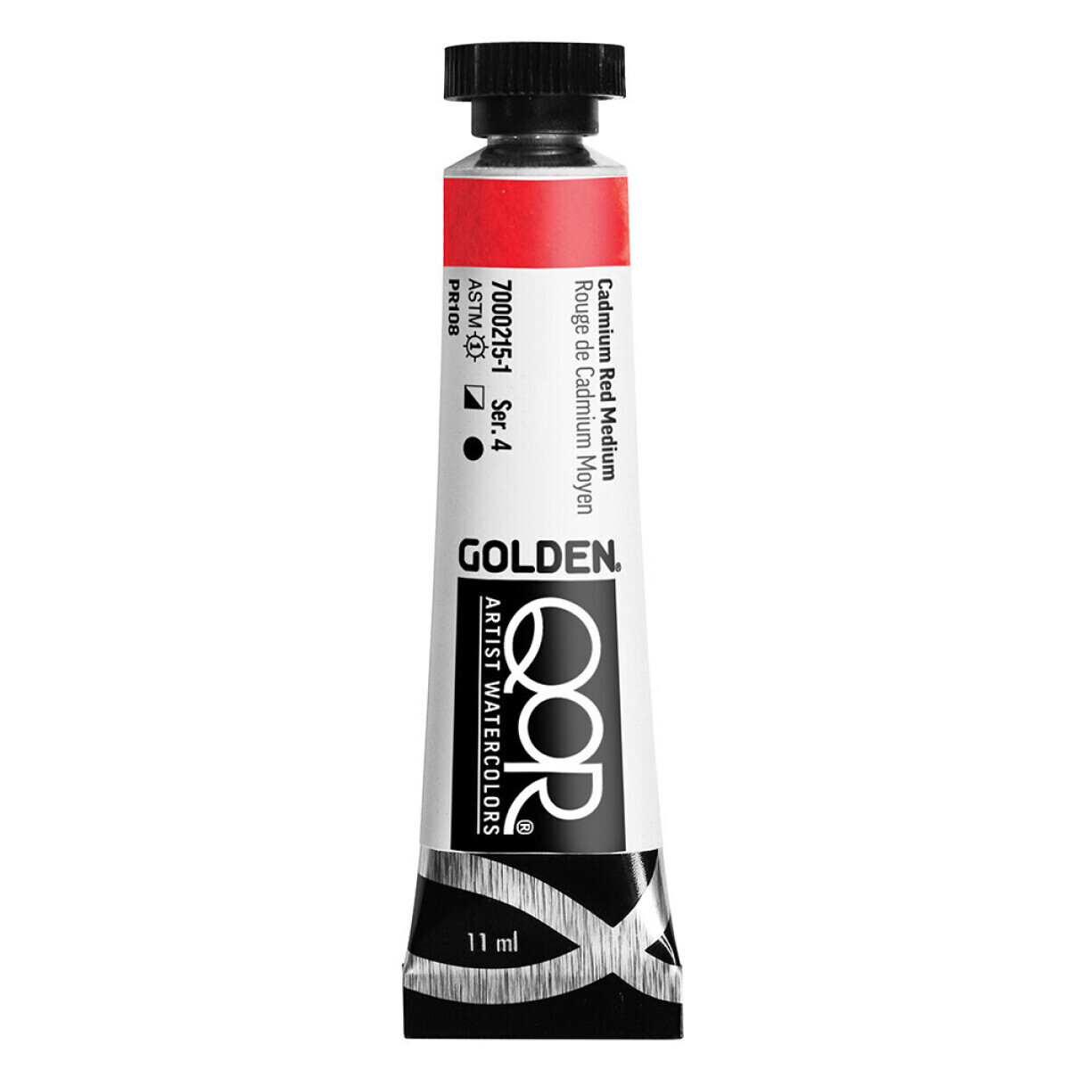 Akvarelová barva Golden QoR 11 ml - Cadmium Red Medium 0215