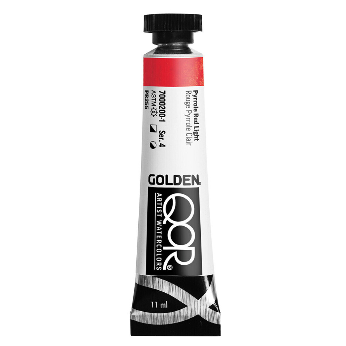 Akvarelová barva Golden QoR 11 ml - Pyrrole Red Light 0200