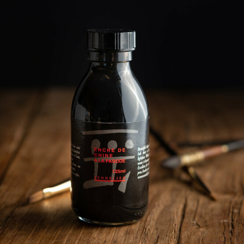 Sennelier Indický černý inkoust 500 ml
