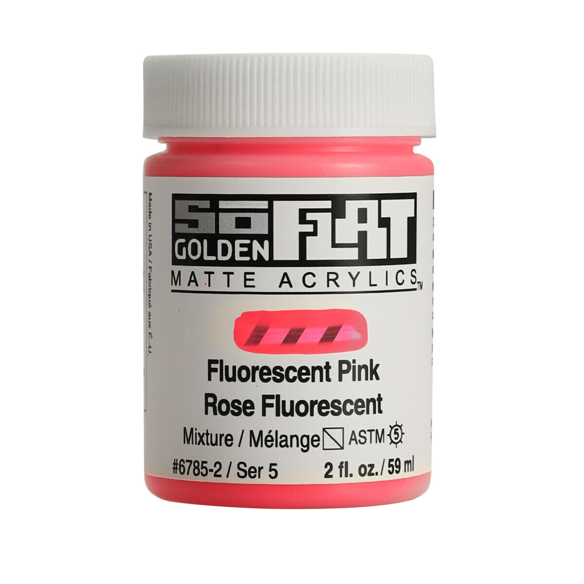 Akrylová barva Golden SoFlat Matte 59 ml - 6785 Fluorescent Pink