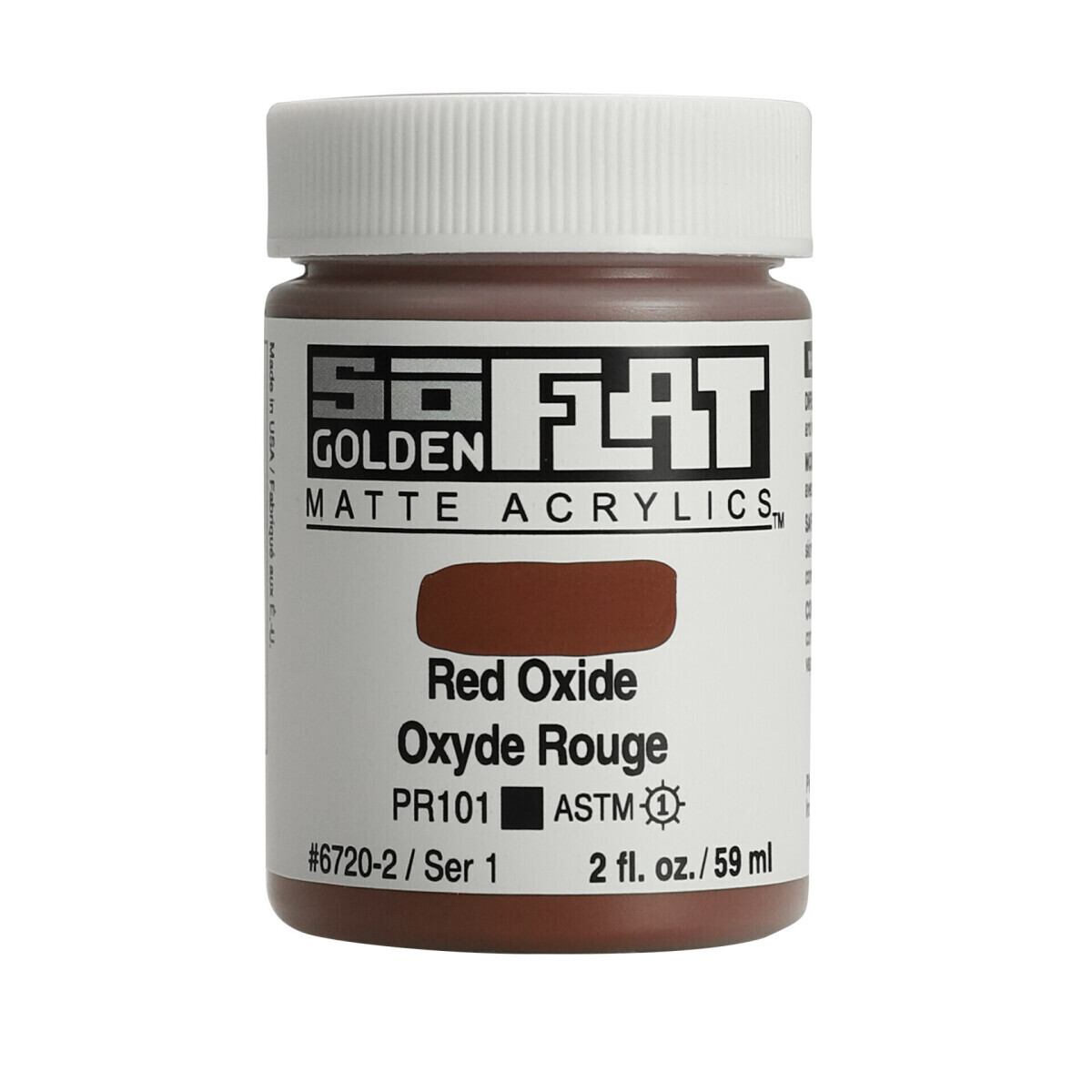 Akrylová barva Golden SoFlat Matte 59 ml - 6720 Red Oxide