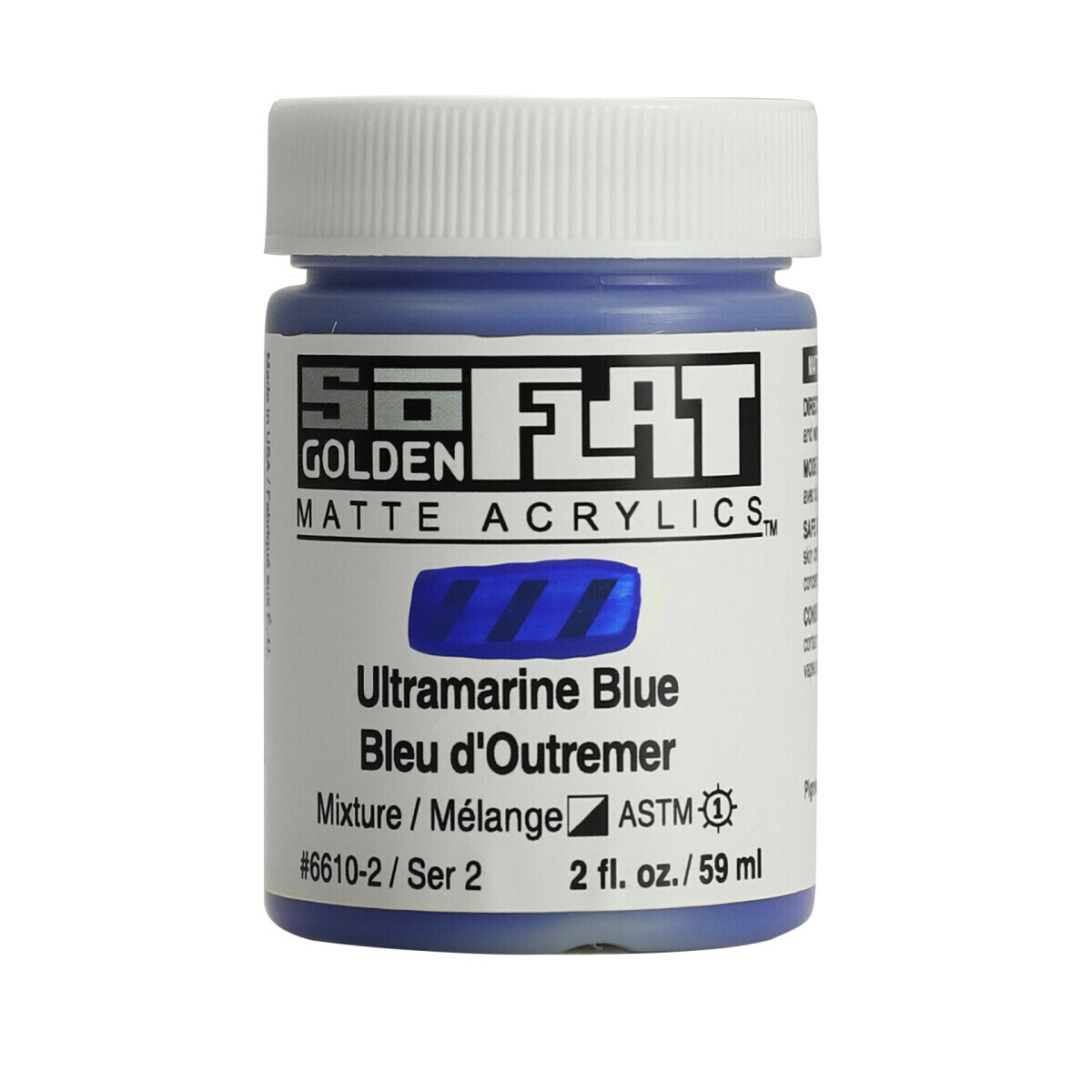 Akrylová barva Golden SoFlat Matte 59 ml - 6610 Ultramarine Blue