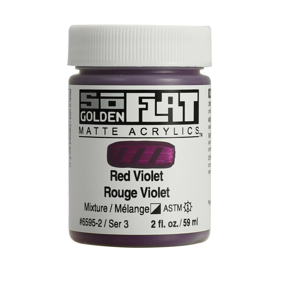Akrylová barva Golden SoFlat Matte 59 ml - 6595 Red Violet