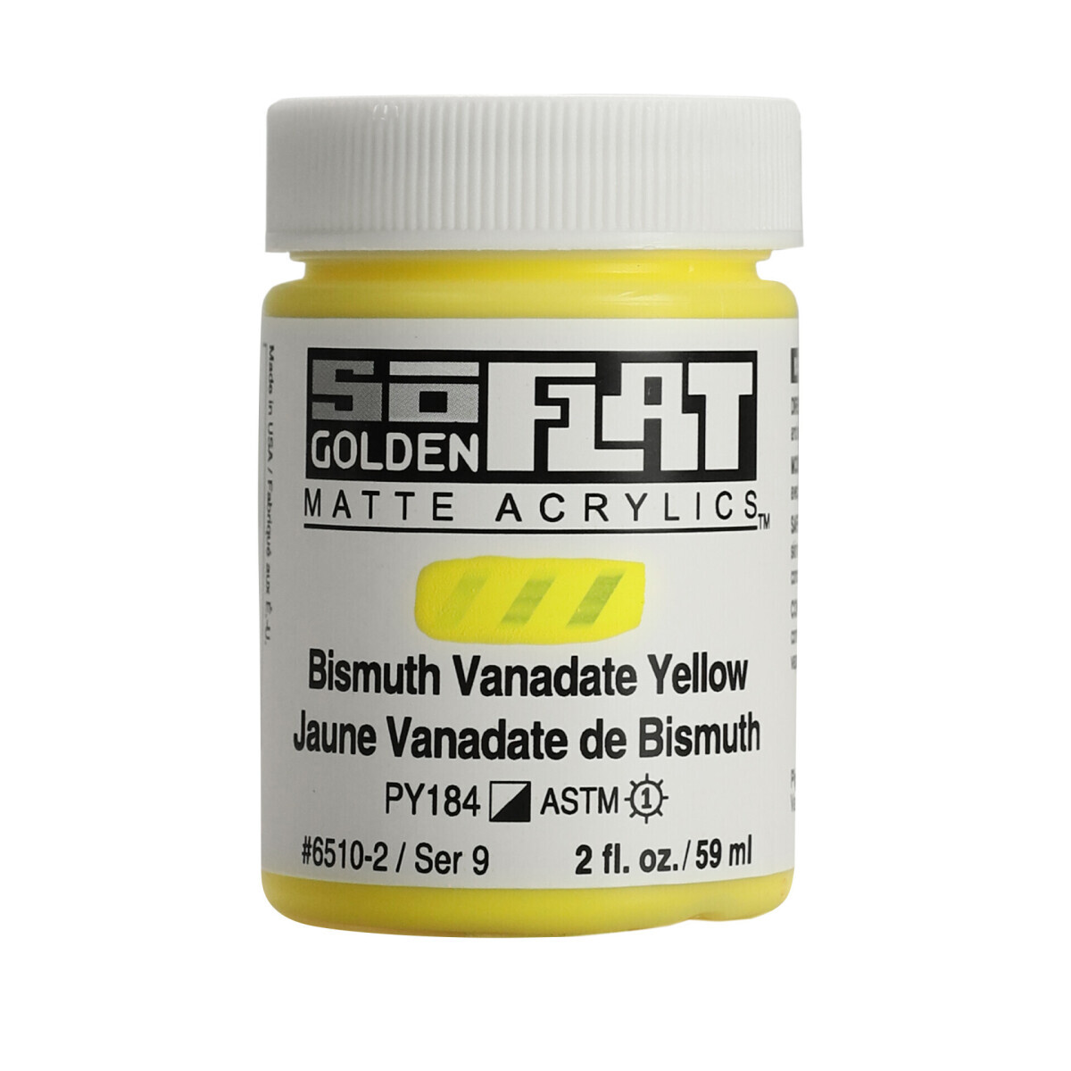 Akrylová barva Golden SoFlat Matte 59 ml - 6510 Bismuth Vanadate Yellow