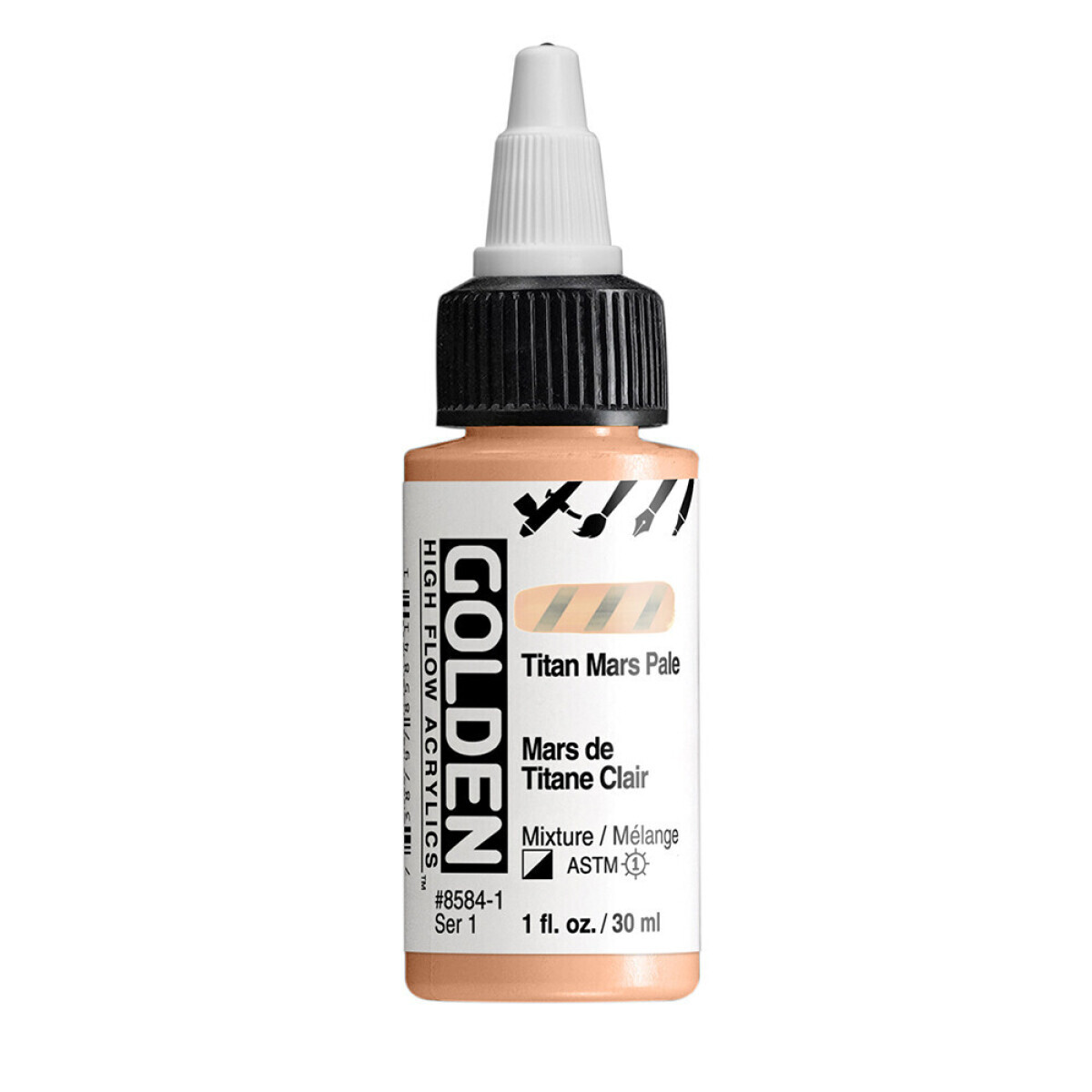 Akrylová barva Golden High Flow 30 ml - Titan Mars Pale 8584