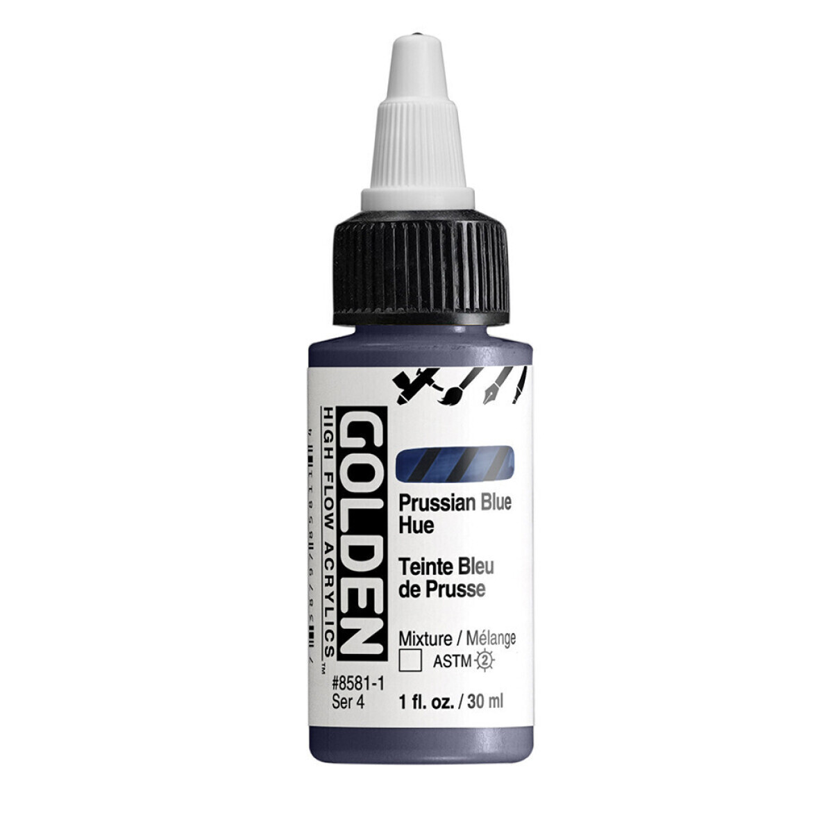 Akrylová barva Golden High Flow 30 ml - Prussian Blue Hue 8581