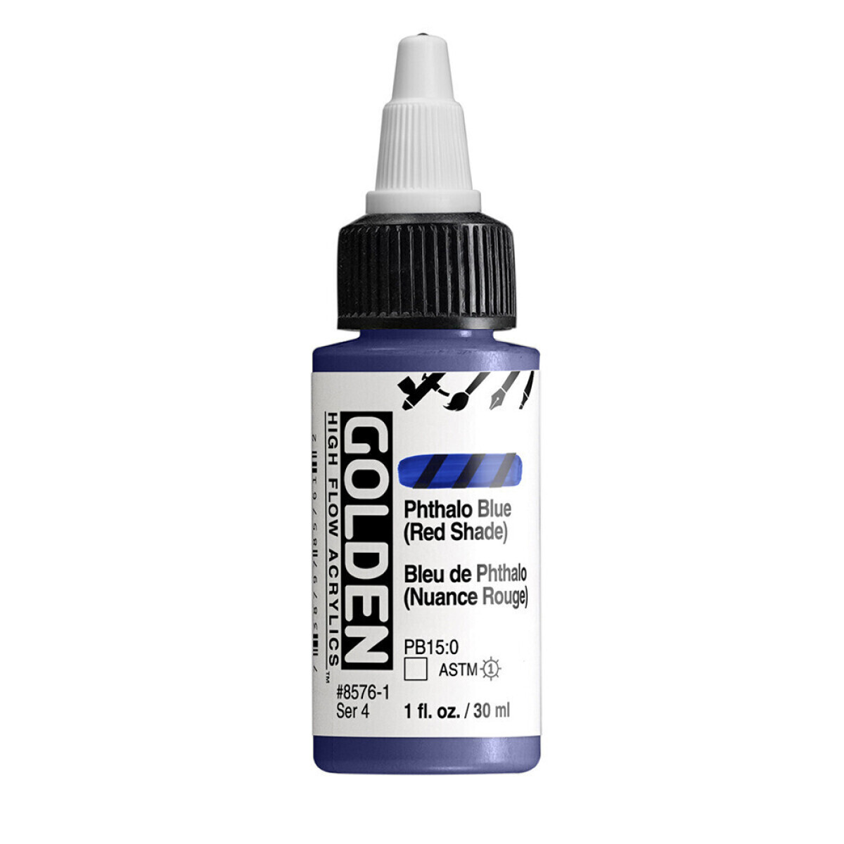 Akrylová barva Golden High Flow 30 ml - Phthalo Blue (Red Shade) 8576