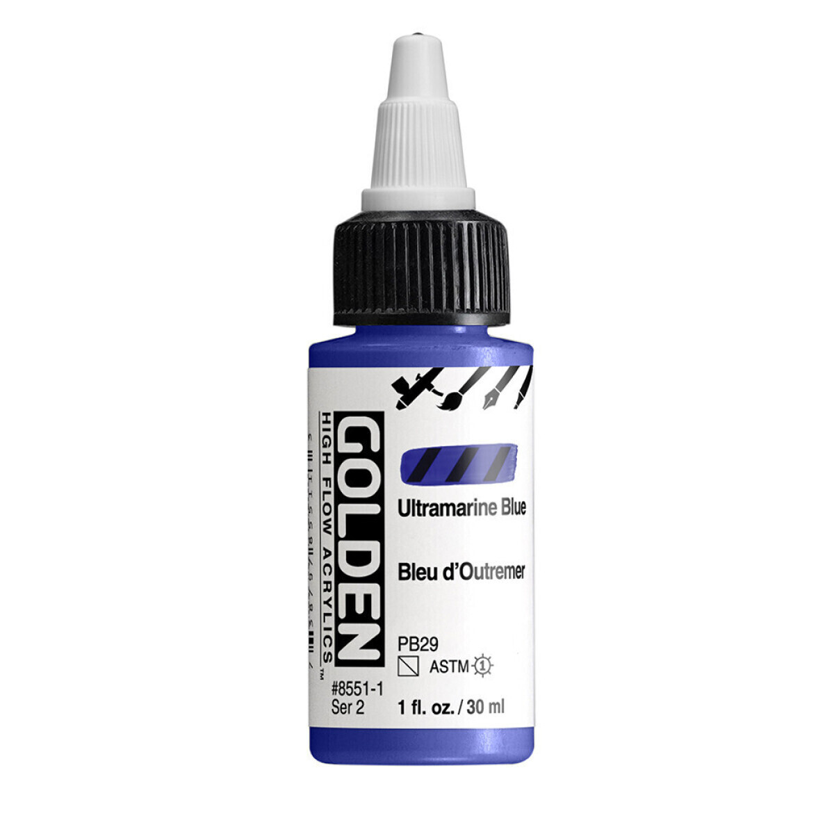 Akrylová barva Golden High Flow 30 ml - Ultramarine Blue 8551