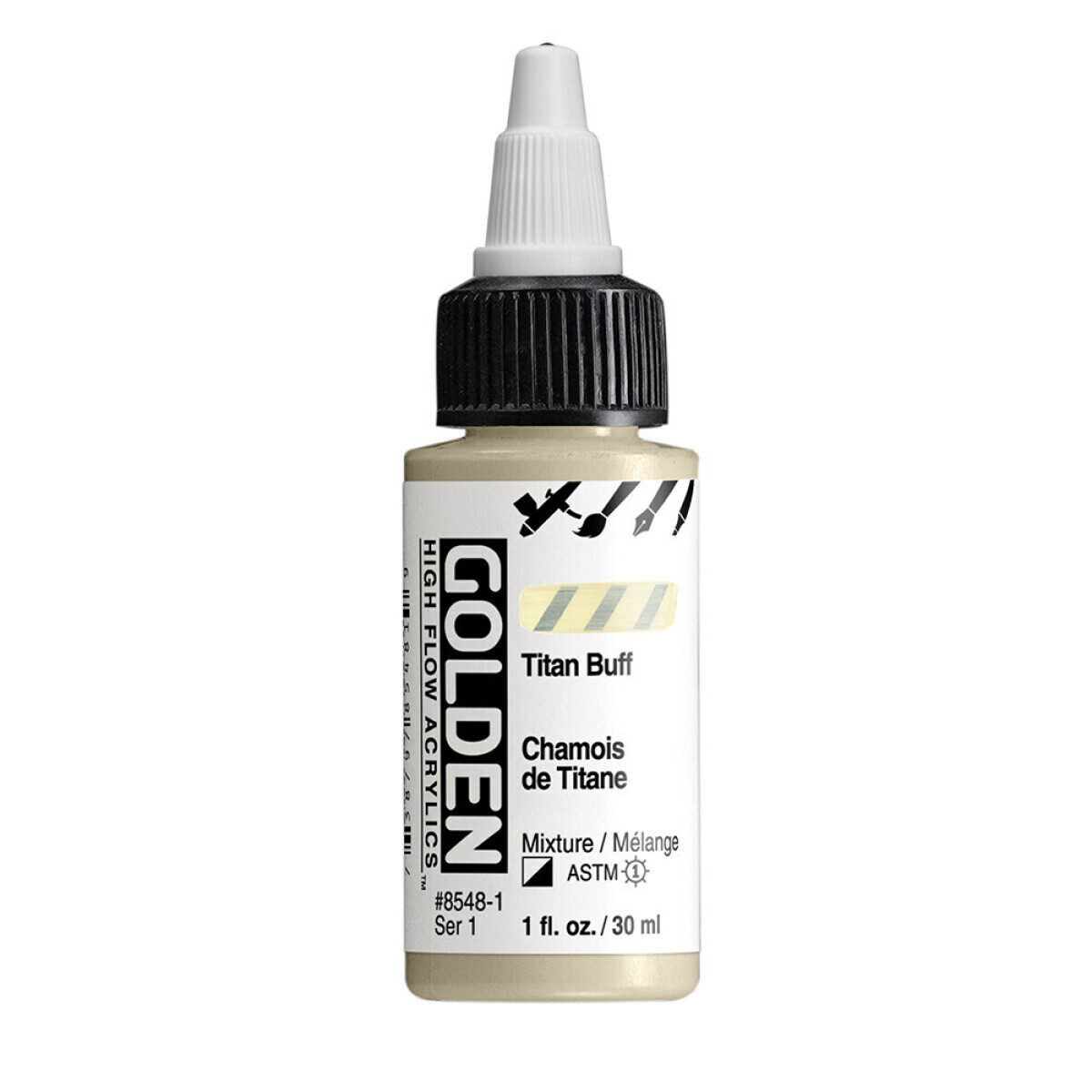 Akrylová barva Golden High Flow 30 ml - Titan Buff 8548