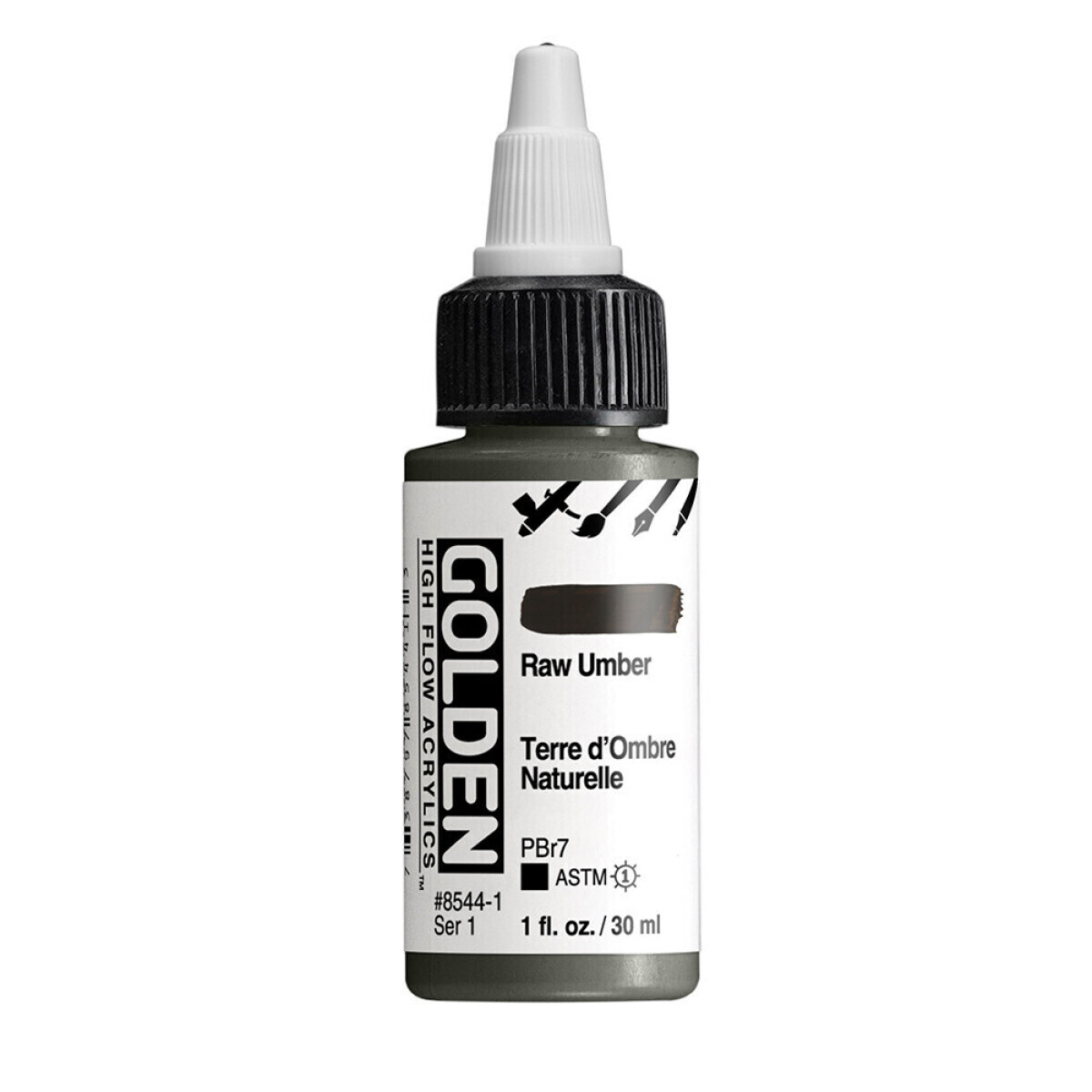 Akrylová barva Golden High Flow 30 ml - Raw Umber 8544