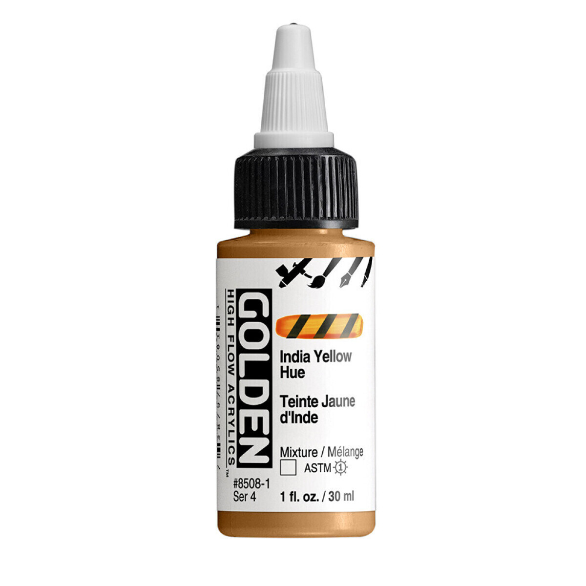 Akrylová barva Golden High Flow 30 ml - India Yellow Hue 8508