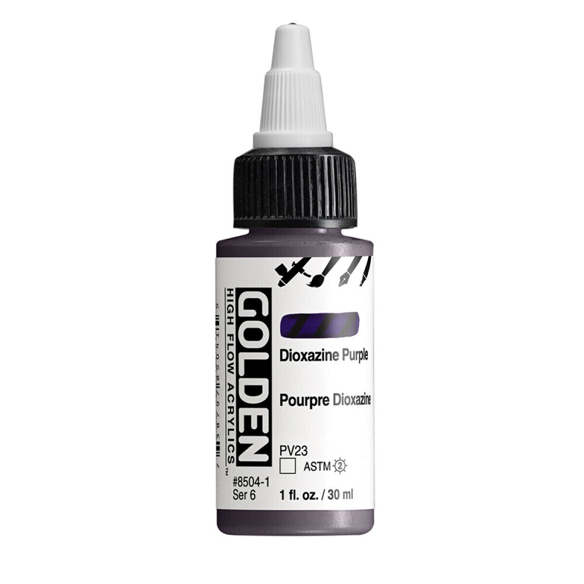Akrylová barva Golden High Flow 30 ml - Dioxazine Purple 8504