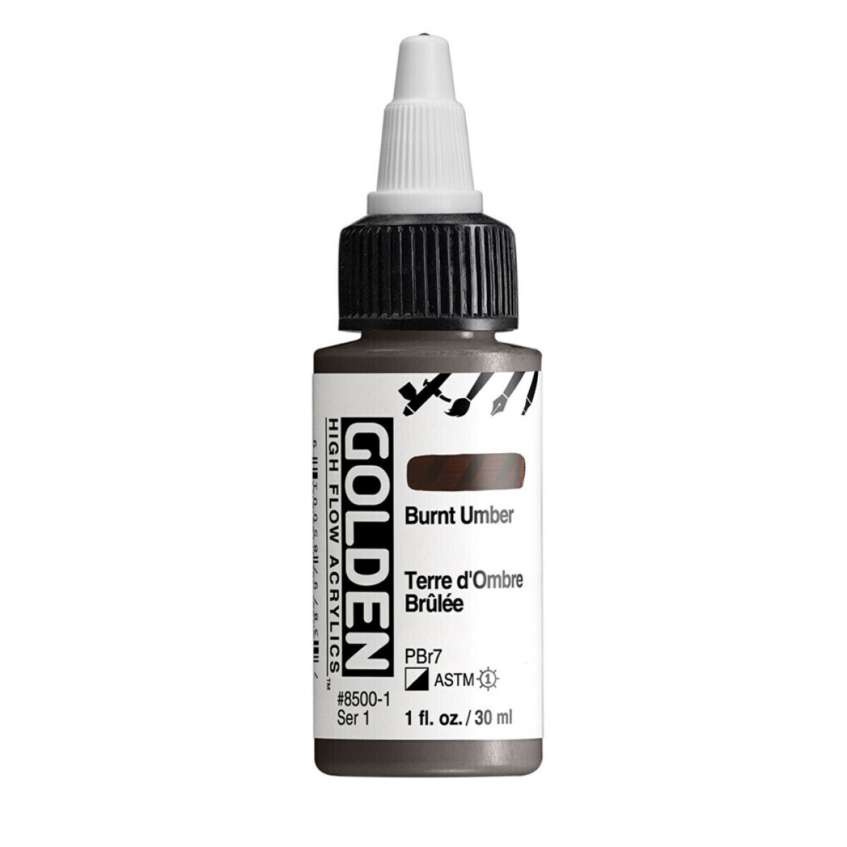 Akrylová barva Golden High Flow 30 ml - Umber 8500