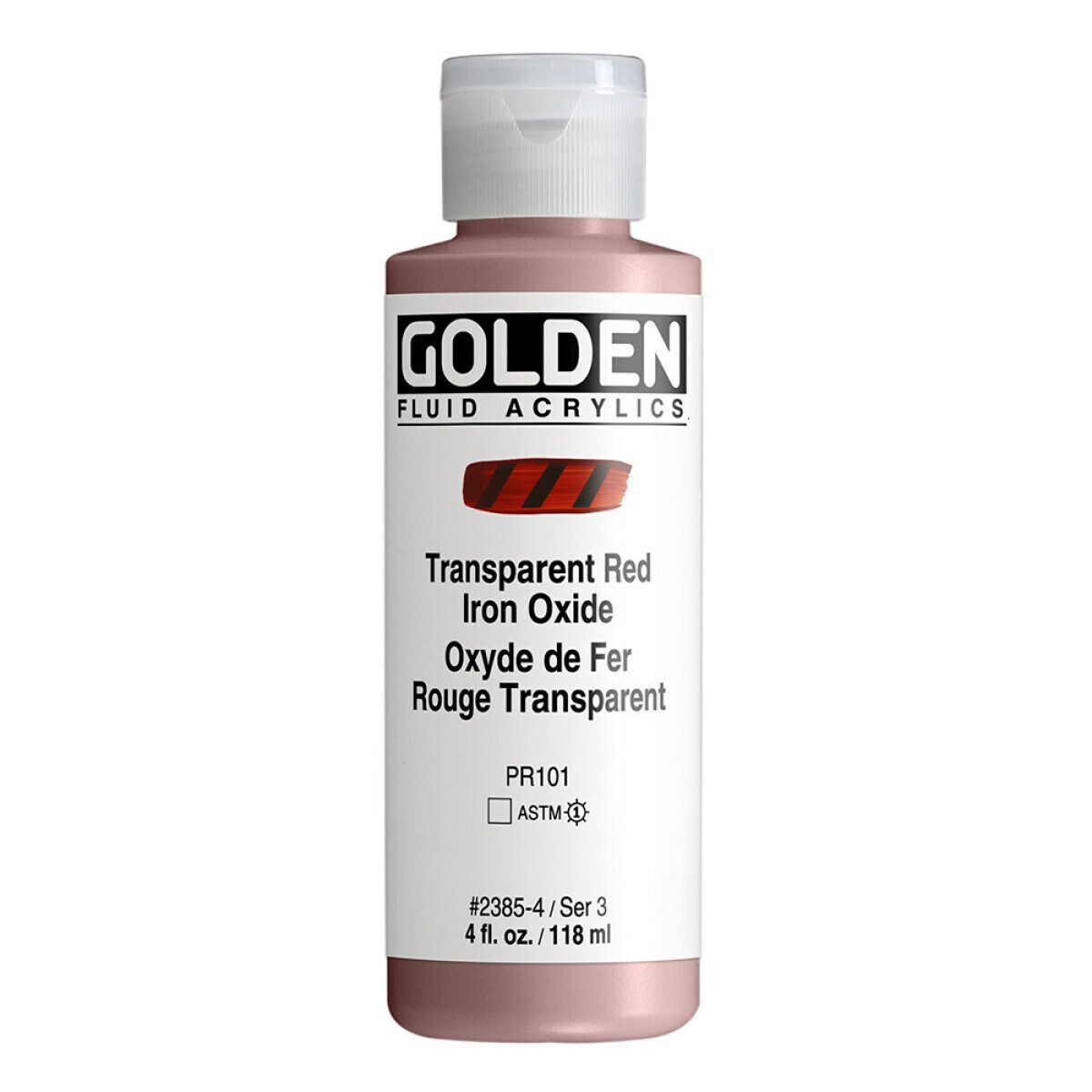 Akrylová barva Golden Fluid 118 ml - Transparent Red Iron Oxide 2385
