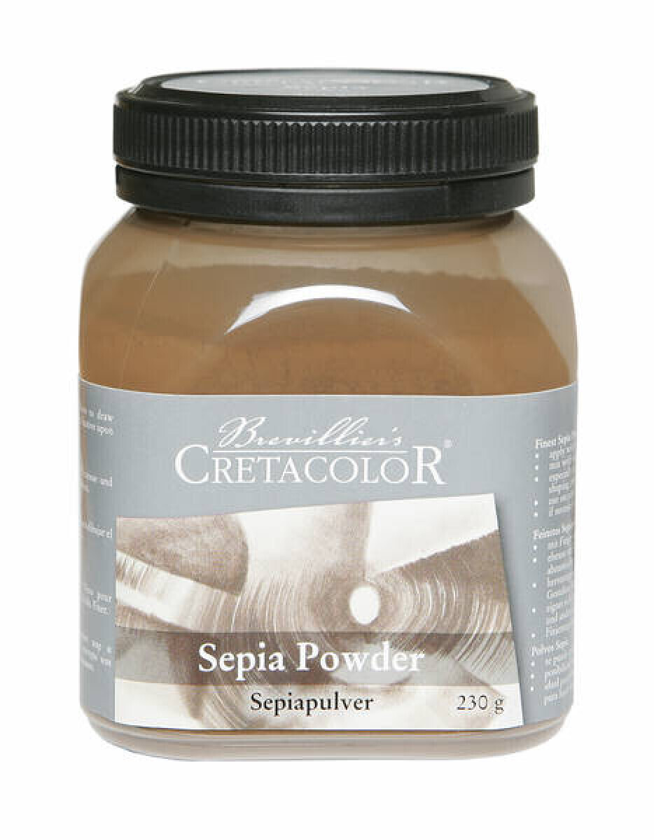 Sepia prášek v plastové dóze 230g