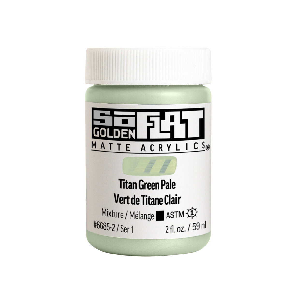 Akrylová barva Golden SoFlat Matte 59 ml - 6685 Titan Green Pale
