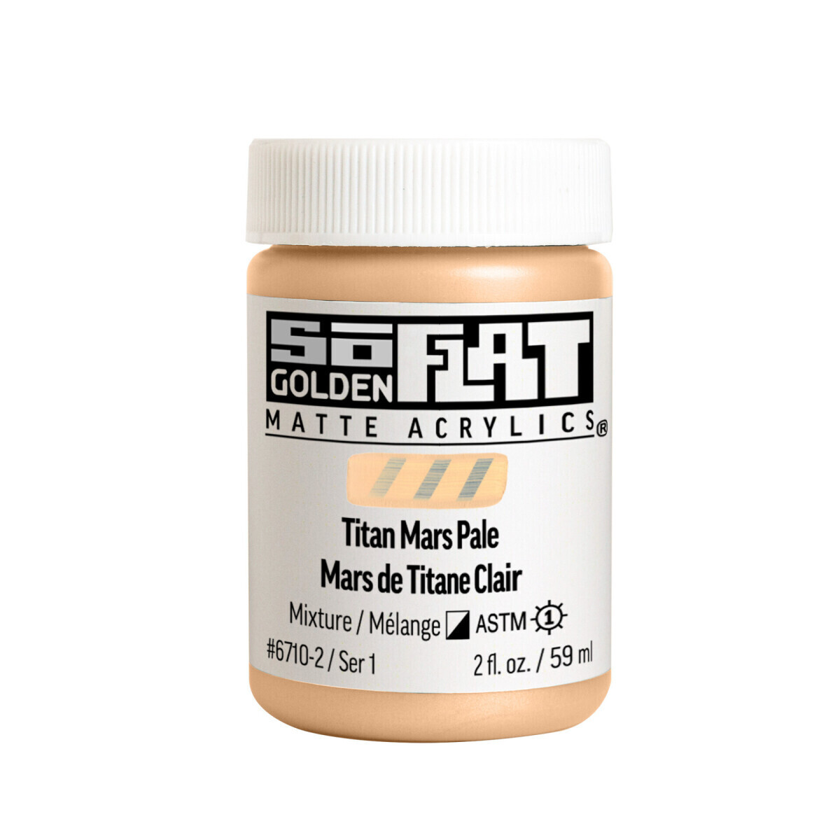 Akrylová barva Golden SoFlat Matte 59 ml - 6710 Titan Mars Pale
