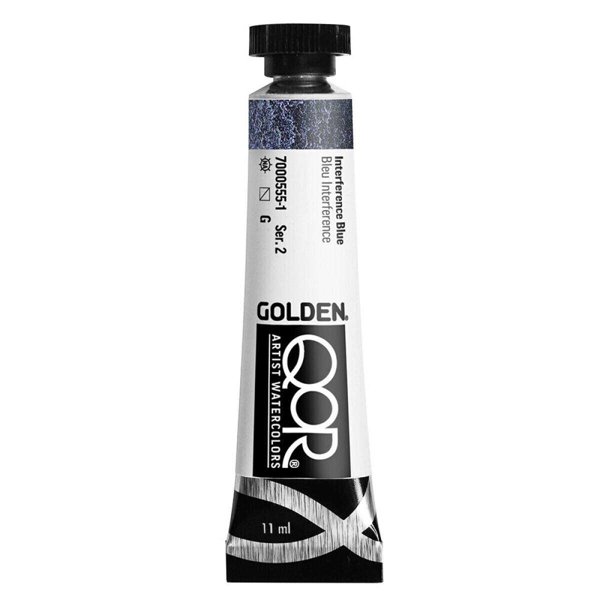 Akvarelová barva Golden QoR 11 ml - Interference Blue 0555