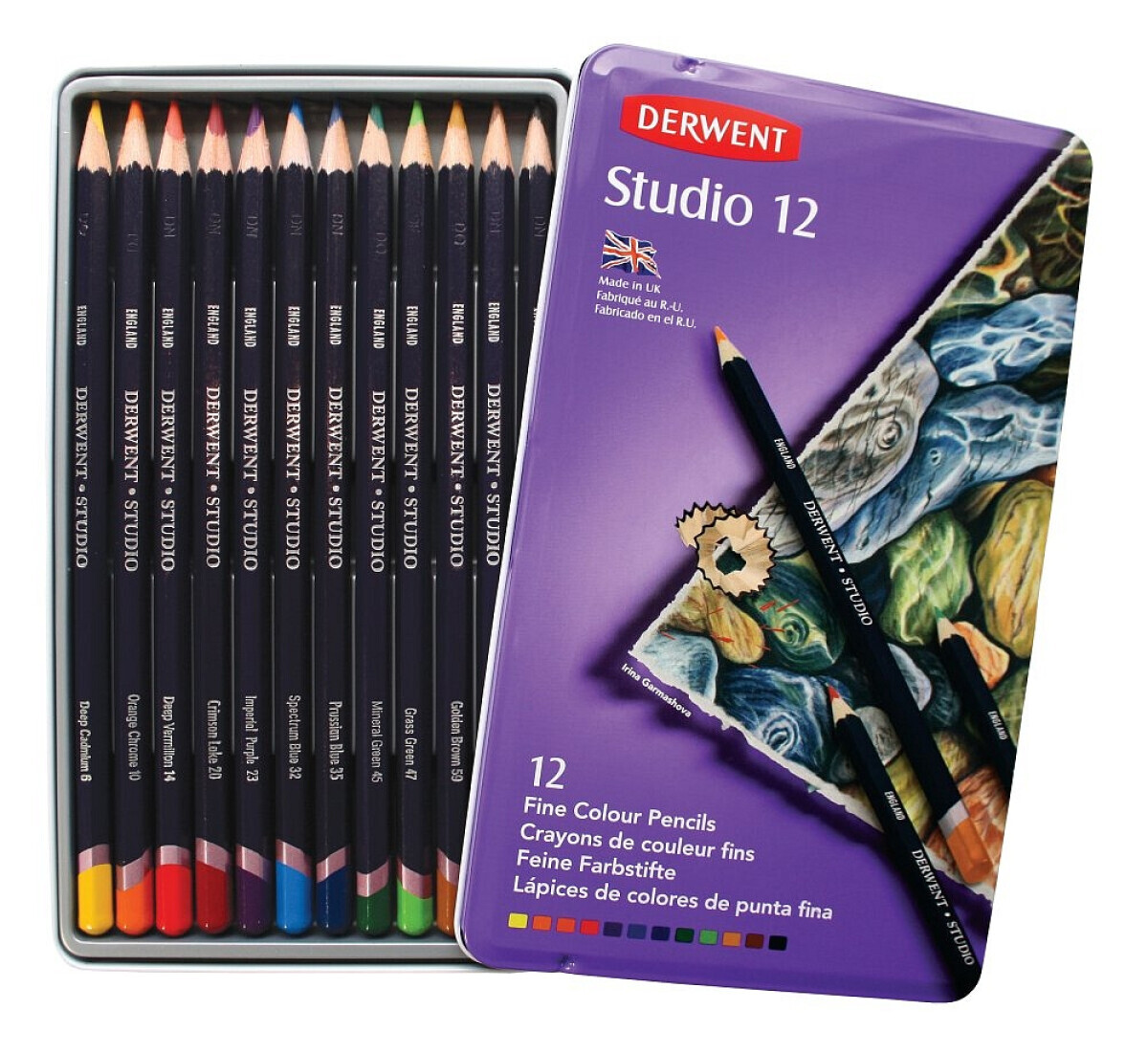 Sada 12ks pastelek Derwent Studio
