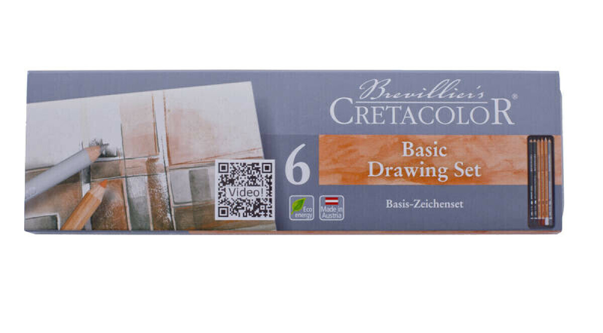 Cretacolor základní kreslířská sada (6 ks)