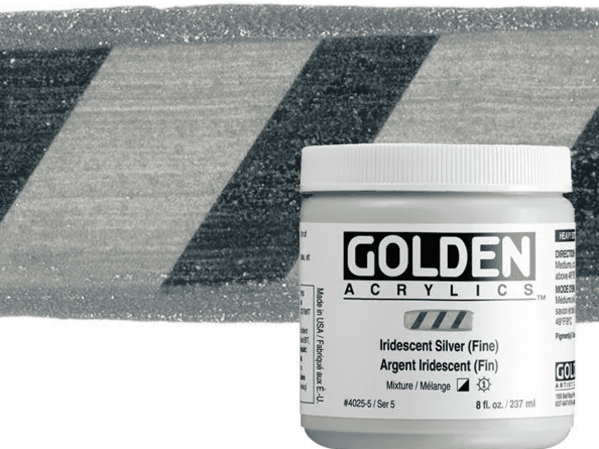 Akryl Golden HB 237ml – 4025 Iridescent Silver (Fine)