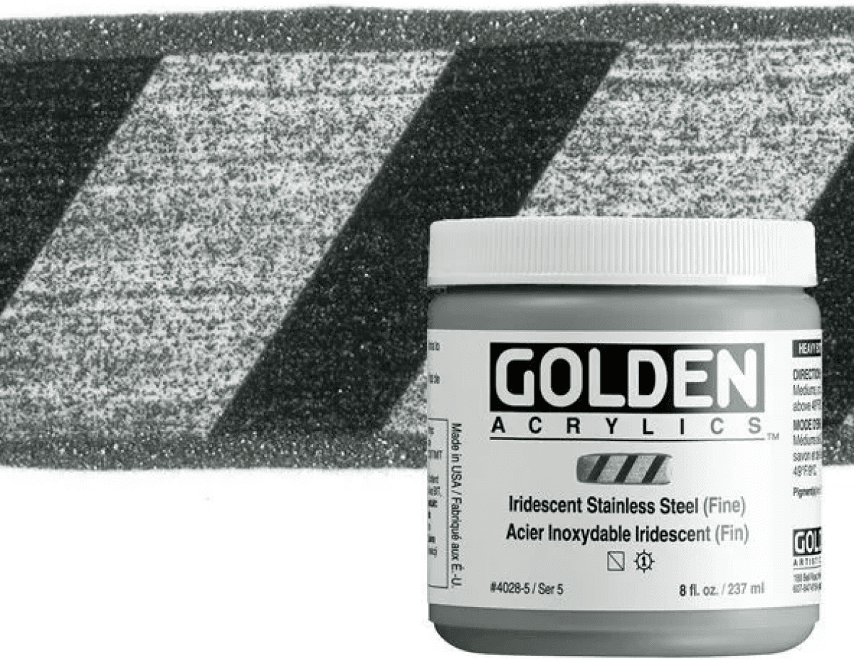 Akryl Golden HB 237ml – 4028 Iridescent Stainless Steel (Fine)