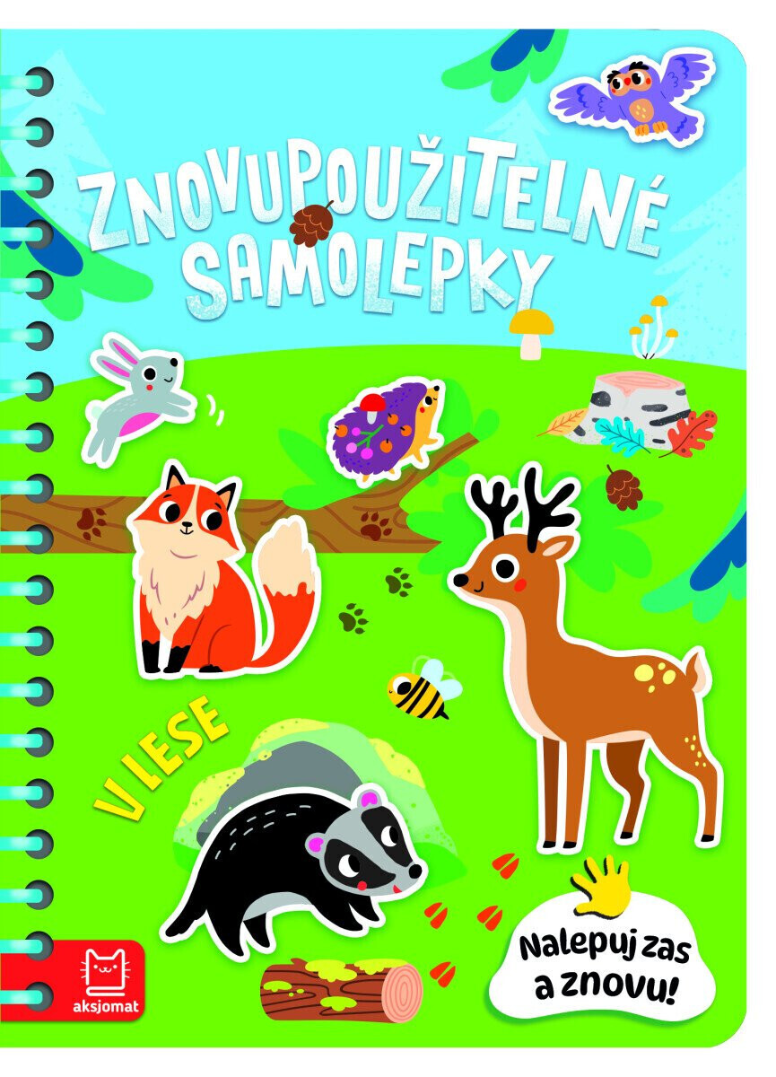 Znovupoužitelné samolepky V lese - Agnieszka Bator