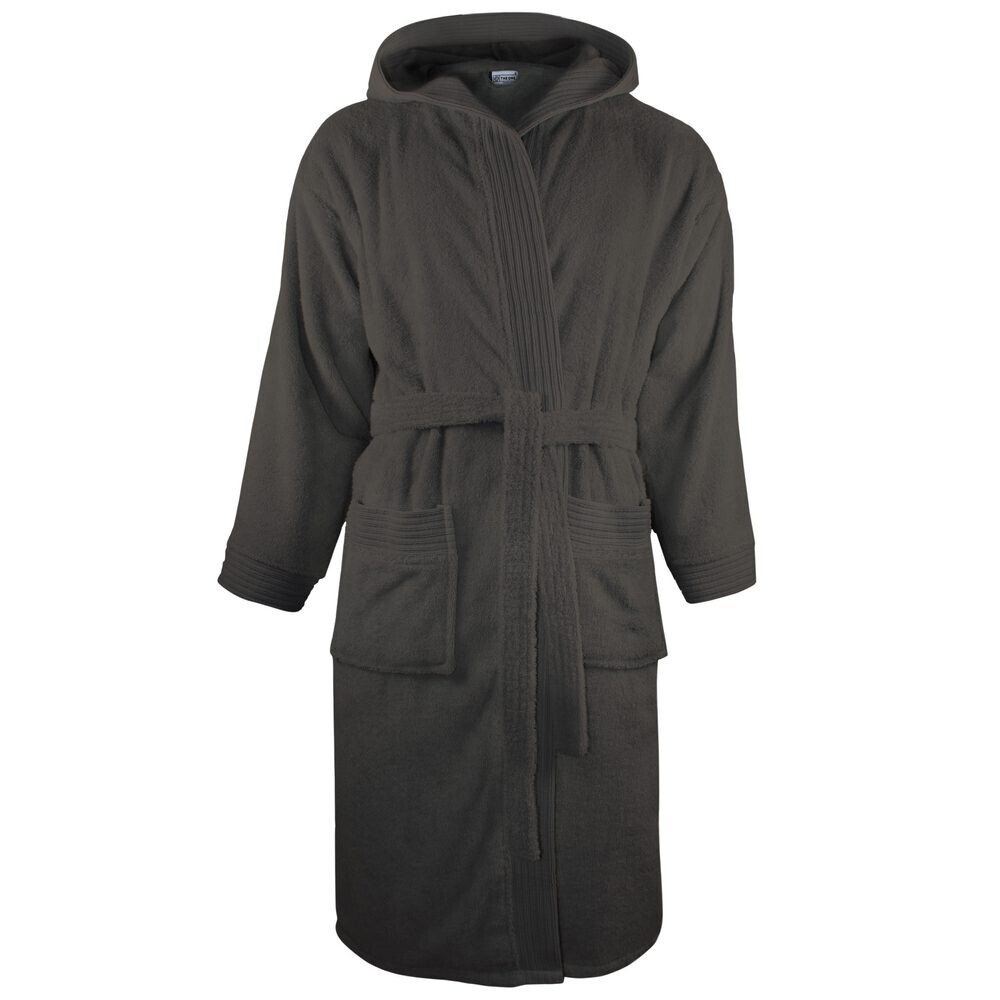 The One Towelling® Župan s kapucí - Antracit | S/M