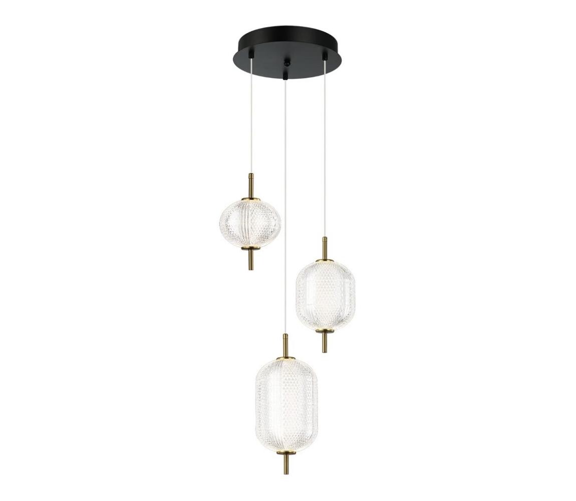 Viokef Lighting LED Lustr na lanku PELLUCID LED/20W/230V bronzová/černá 4297700