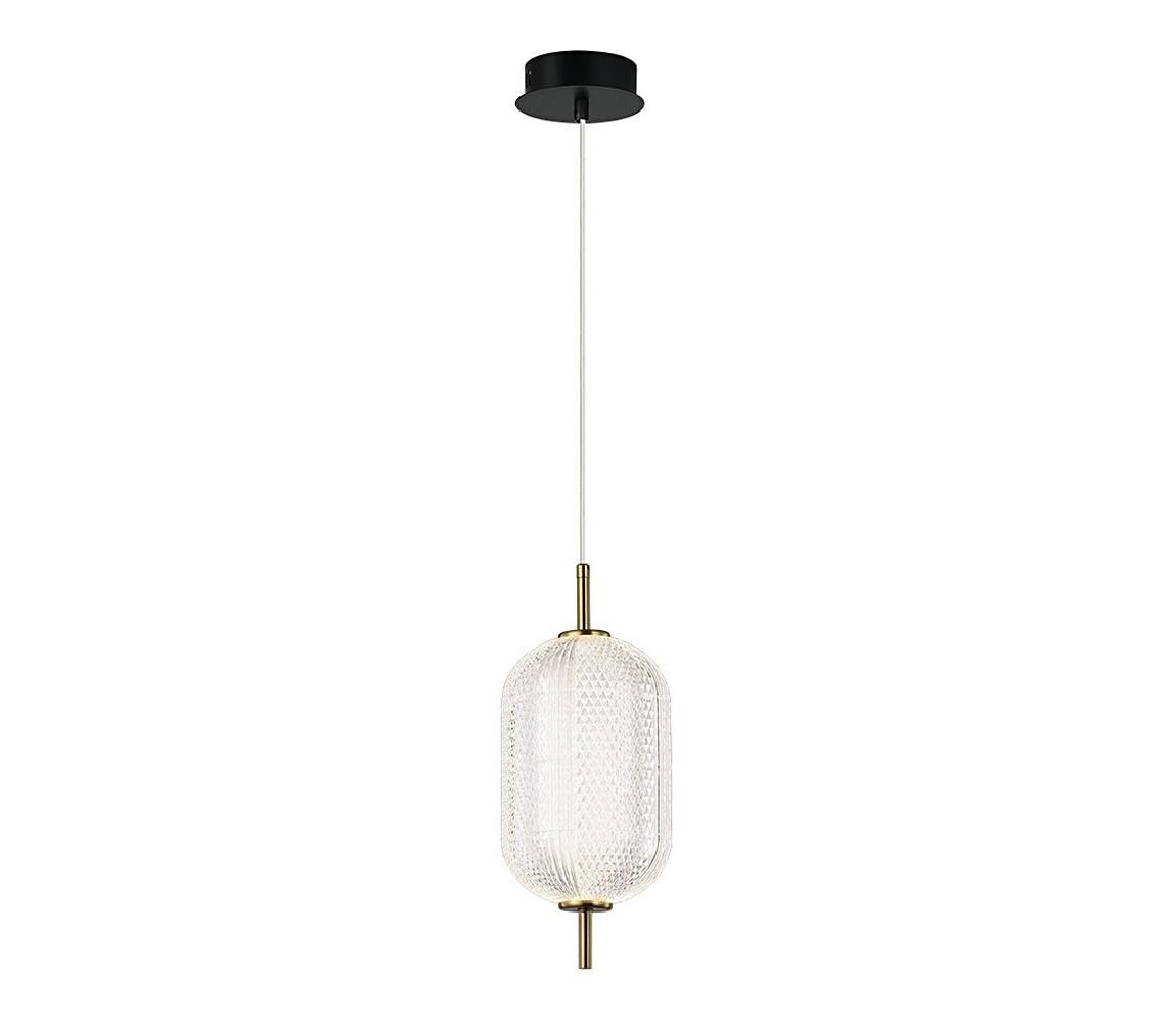 Viokef Lighting LED Lustr na lanku PELLUCID LED/11W/230V zlatá/čirá 4297600