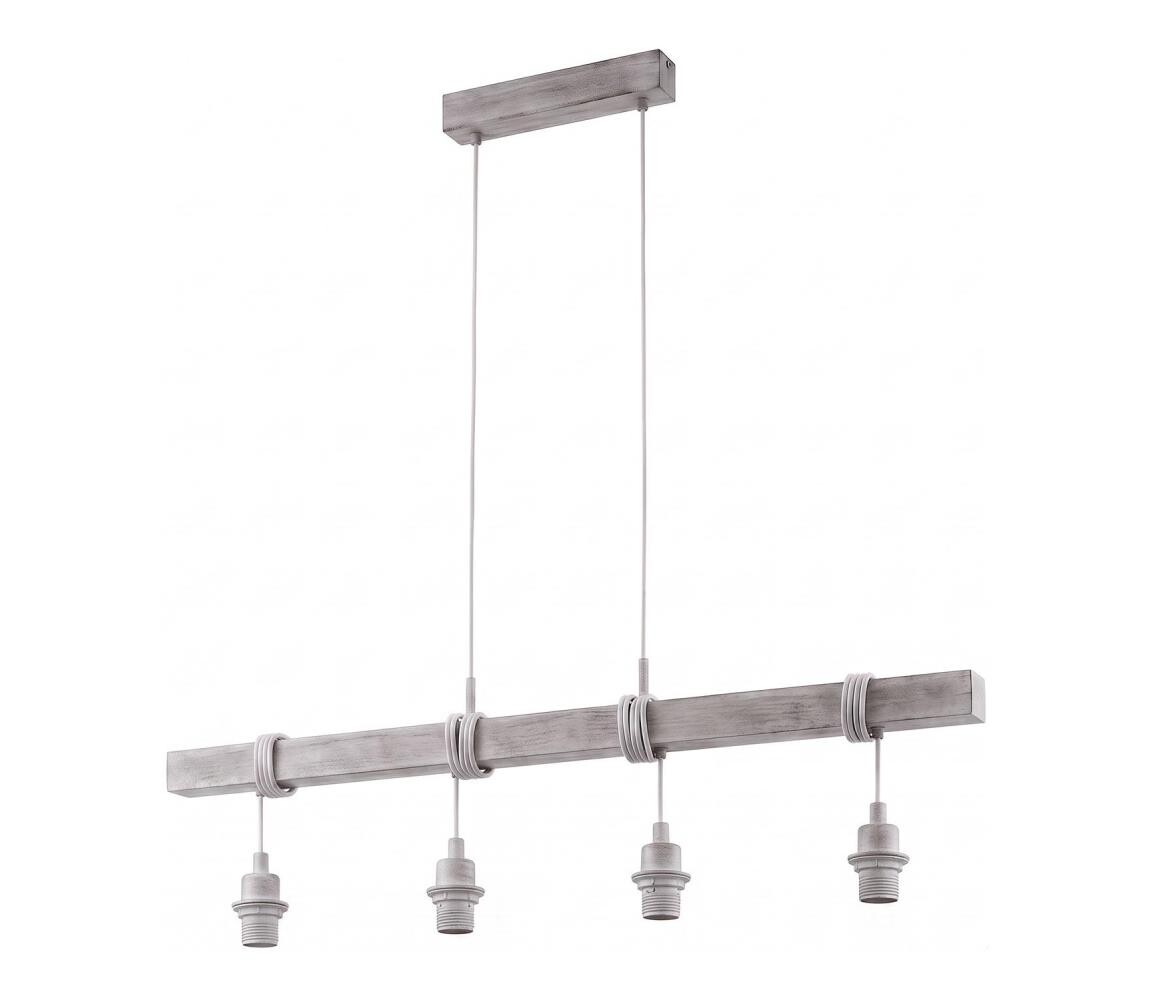 Eglo - Napájecí kabel TOWNSHEND 4xE27/60W/230V borovice/šedá