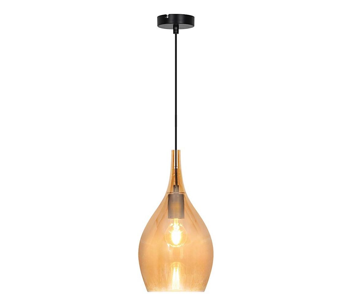 Viokef Lighting Lustr na lanku NEXT 1xE27/40W/230V oranžová/černá 4306401