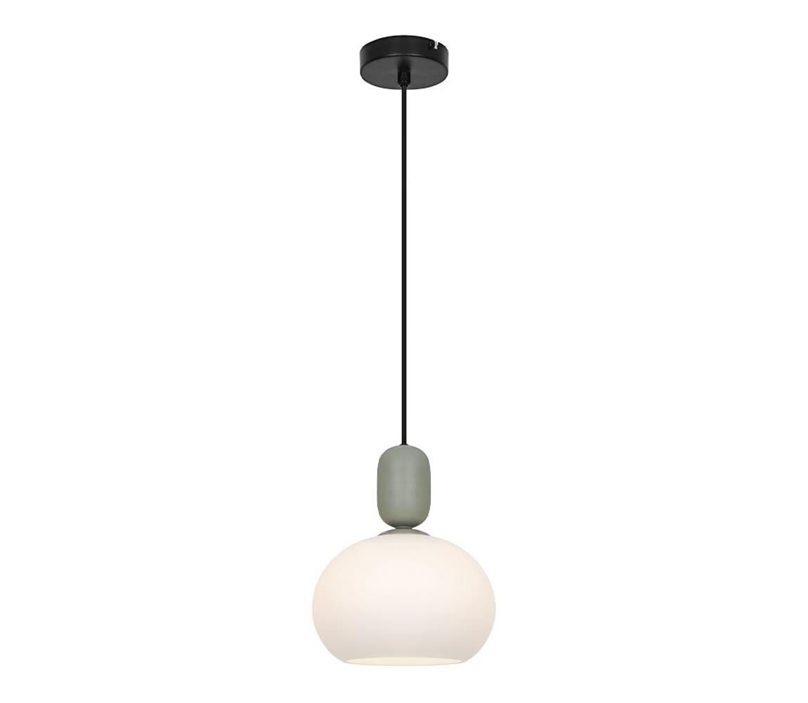 Viokef Lighting Lustr na lanku VALISIA 1xE27/40W/230V černá/olivová 4328300