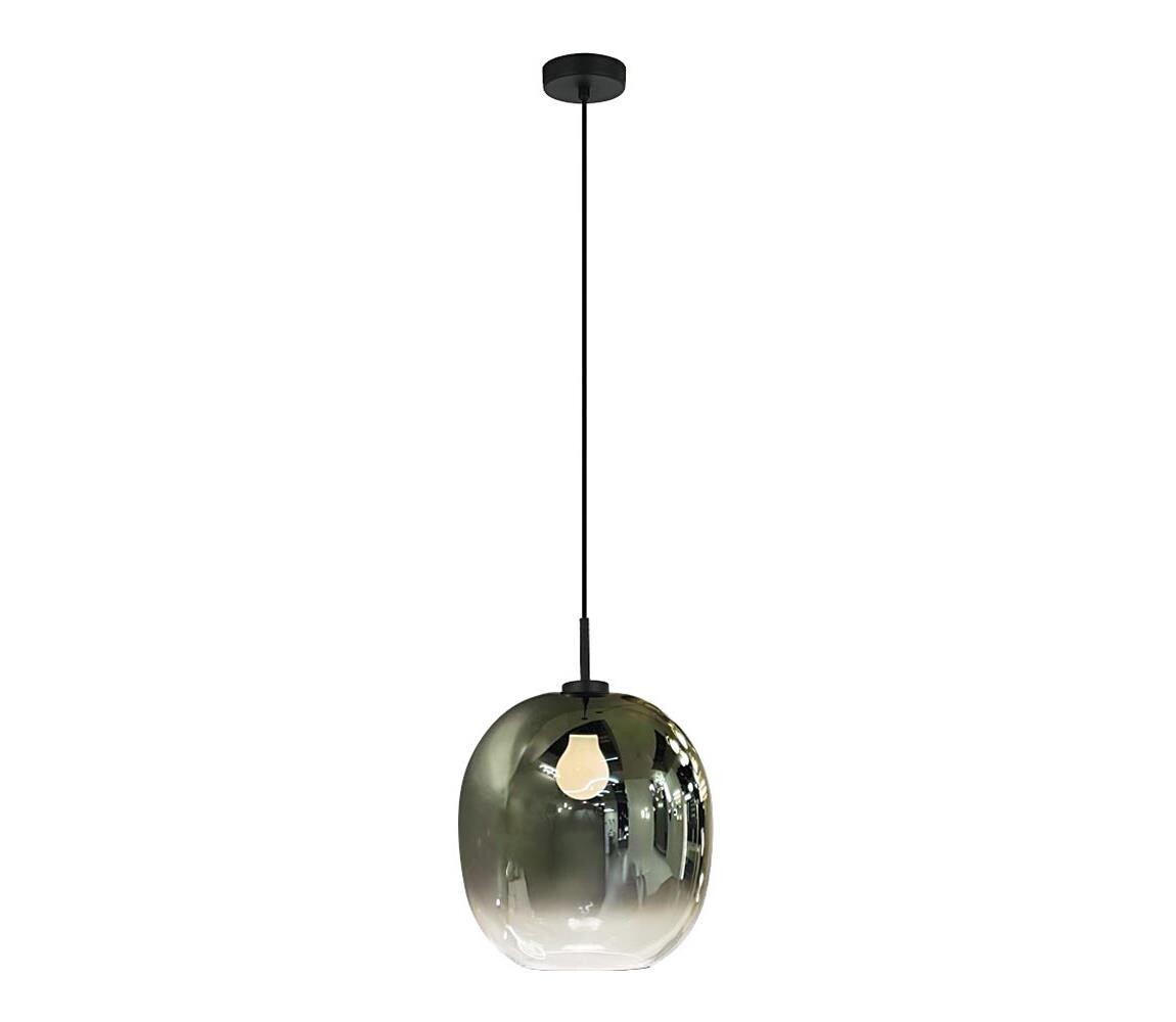 Viokef Lighting Lustr na lanku MIRROR 1xE27/14W/230V kouřová zelená 4345500