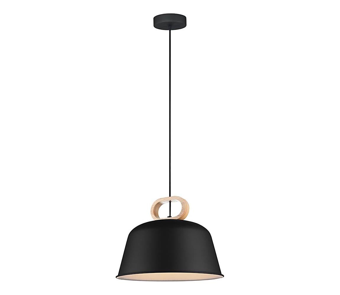 Viokef Lighting Lustr na lanku CLIP 1xE27/40W/230V černá/hnědá 4266801