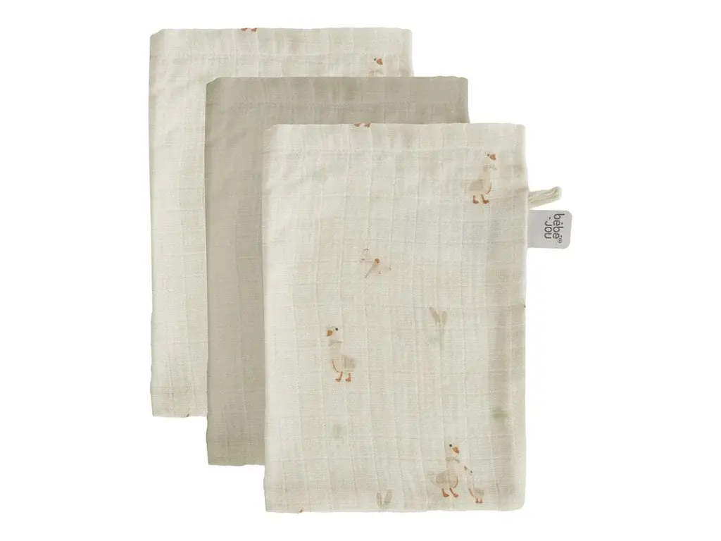 Bebe-jou LUMA Bambusové mušelínové žínky Dear Goose 3ks