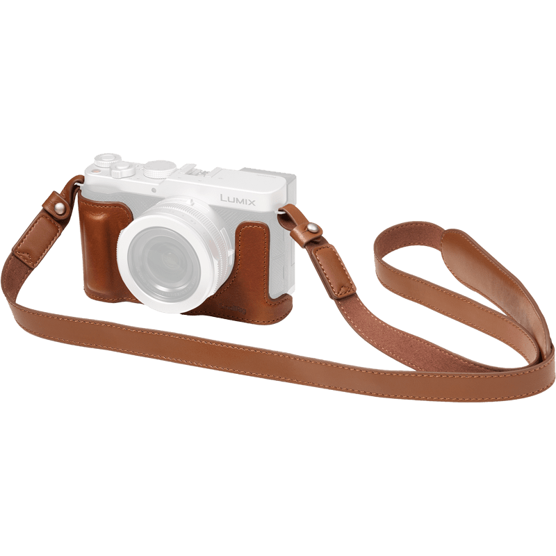 SMALLRIG 6275 Leather Half Case Kit for Panasonic LUMIX L10 Brown