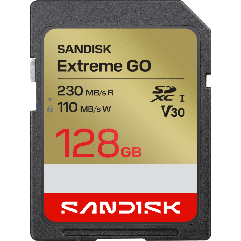 SANDISK SDXC 128GB EXTREME GO 230MB/s V110