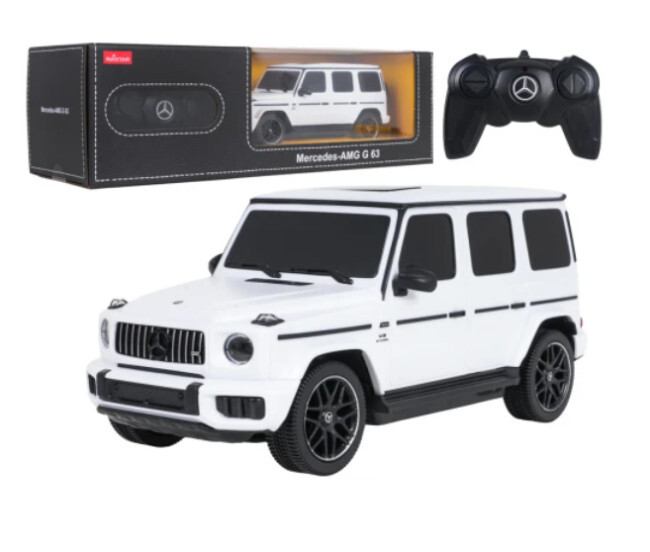 Model auta Mercedes-AMG G63 1:24 RASTAR na ovládání bílé