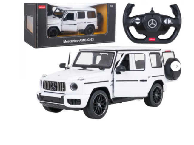 Model auta Mercedes-AMG G63 1:14 RASTAR pro ovládání bílé