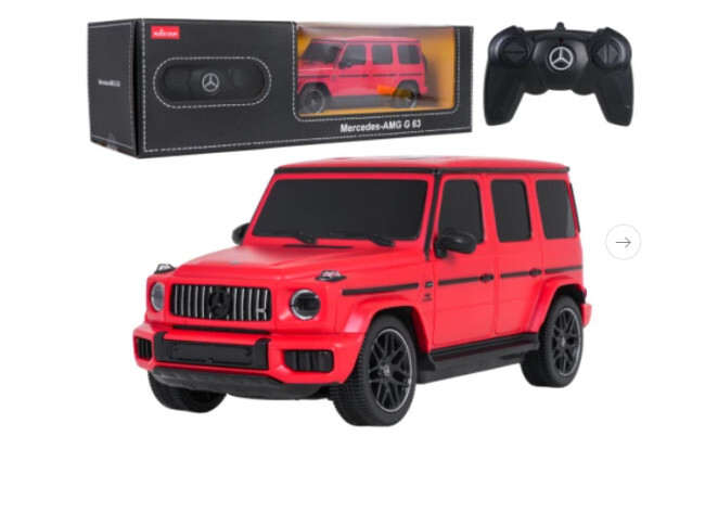 Model auta Mercedes-AMG G63 1:24 RASTAR pro ovládání červené