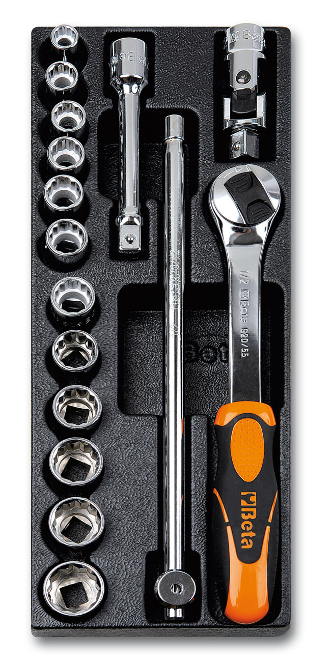 Beta tools SADA NÁŘADÍ 16KS V PLASTOVÉ PODESTĚ, 2424/T101