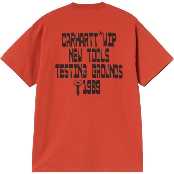 Triko Carhartt Wip Blocks S/S - Červená - L