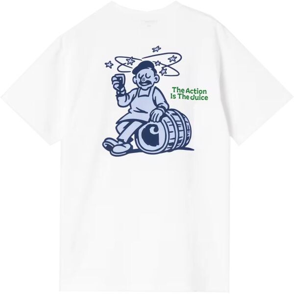 Triko Carhartt Wip Grape Picker S/S - Bílá - L
