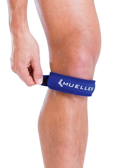 MUELLER Jumper's Knee Strap Blue podkolenní pásek modrý