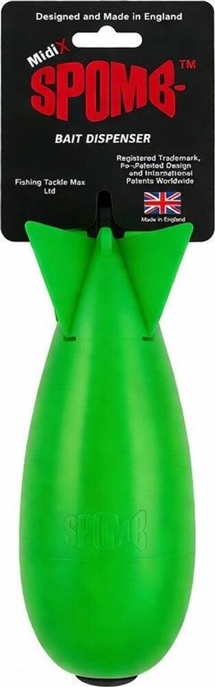 Spomb Zakrmovací raketa Exclusive Fluro Green Midi X