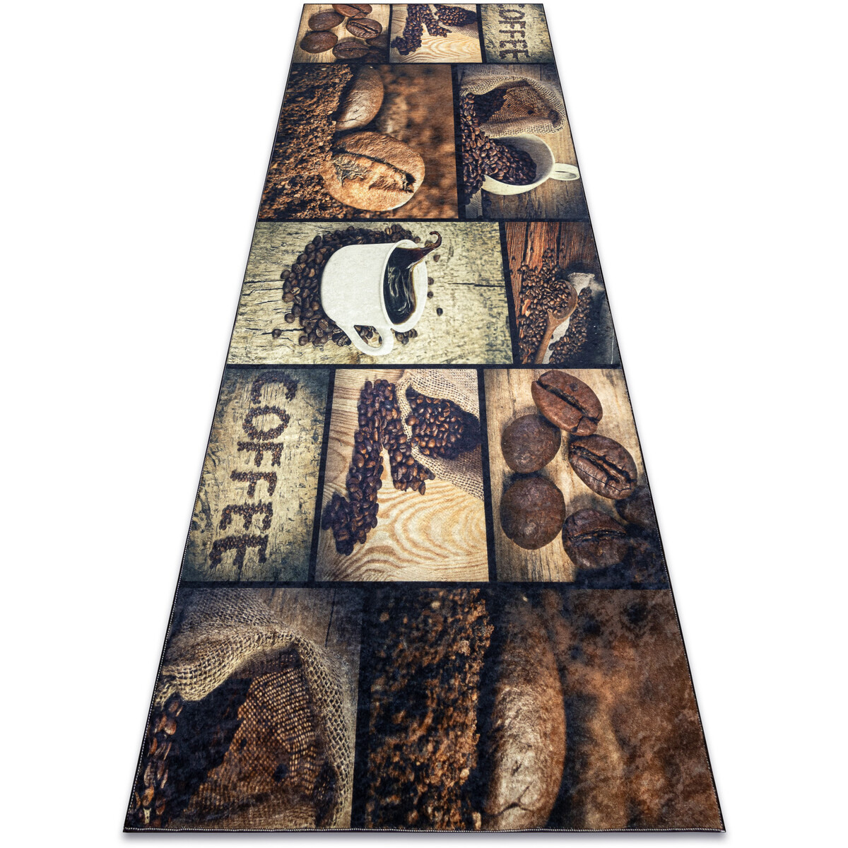Rugsx  ANDRE mycí kobereček Káva 50090 kuchyň, protis 80x200 cm  Hnědá