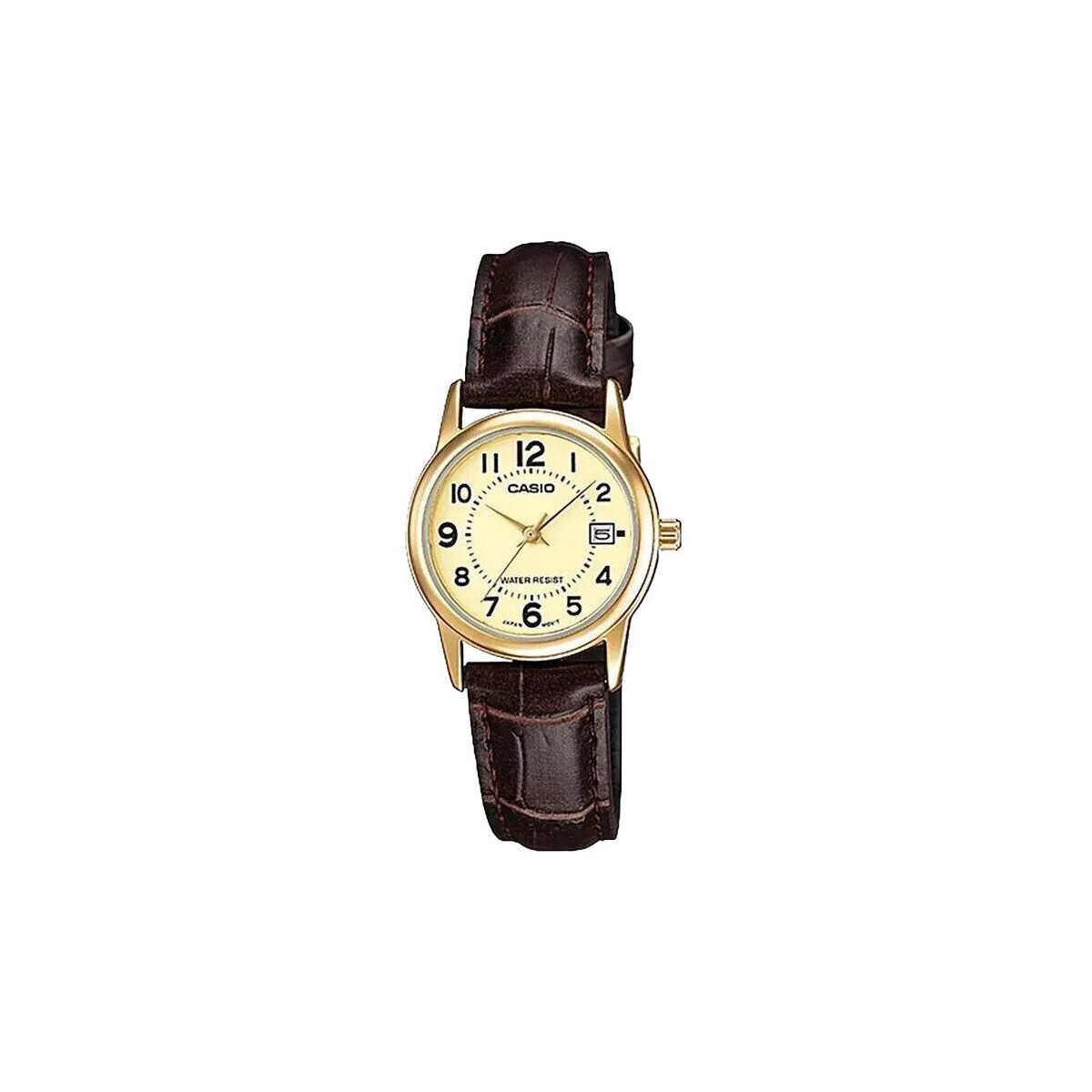 Casio  Dámské analogové hodinky Oburru hnědo-zlatá