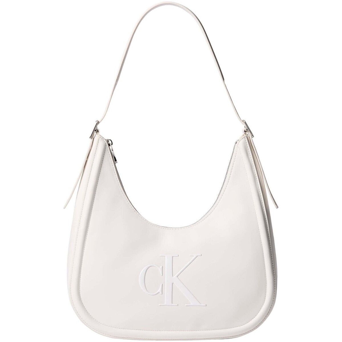 Calvin Klein Jeans  Bold Ck Crescent Bag  Bílá