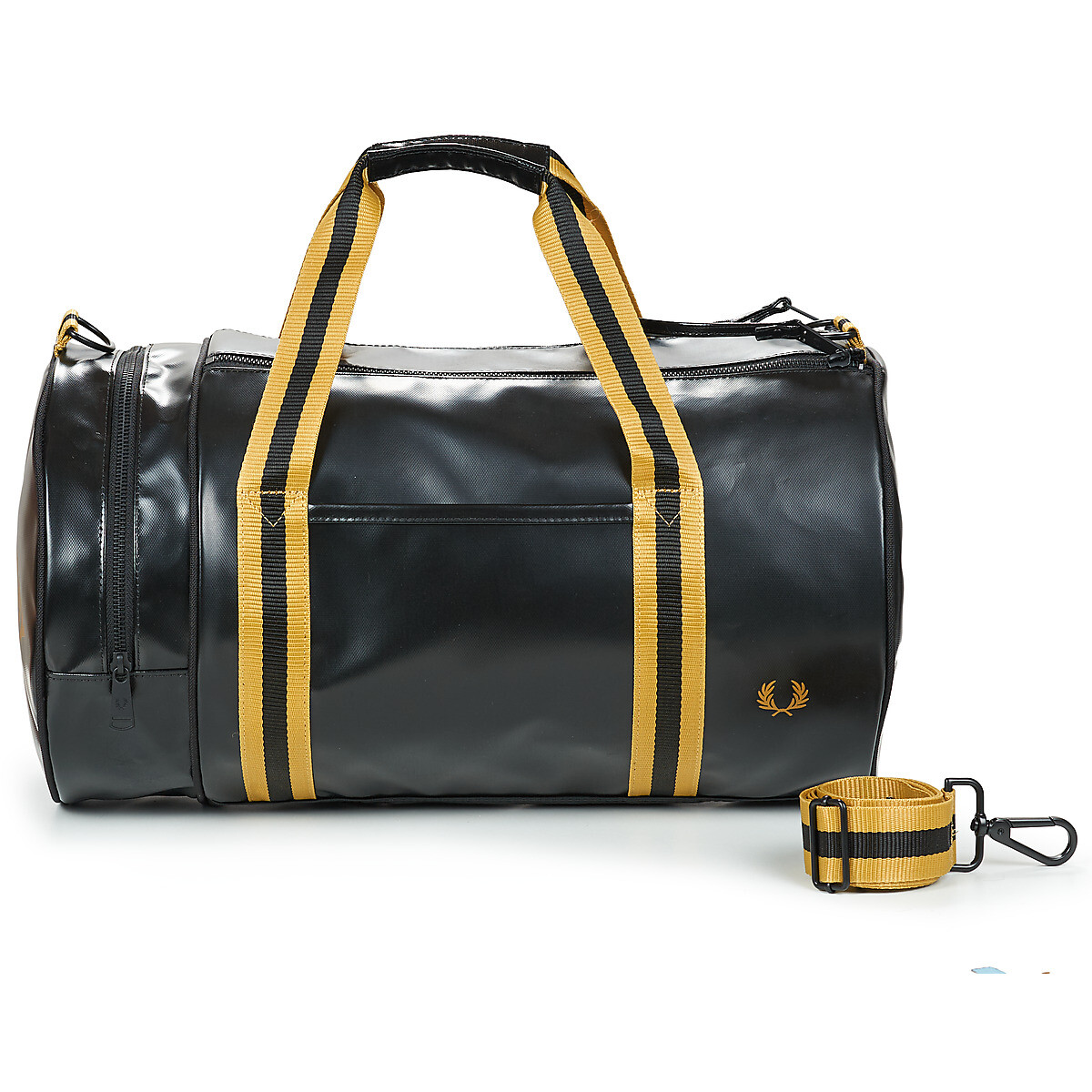 Fred Perry TIPPED CLASSIC BARREL BAG Černá